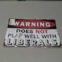 Vintage Funny Sarcastic Metal Tin Sign Man Cave Signs Bar Warning Wall Decor Garage Gifts For Men 12 x 8 Inches