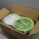 Spin Mop Bucket System,Masthome Pedal Spin Mop and Bucket with Wringer Set,EasyWring Microfiber Mop with 3 Mop Pads,360Spinning Floor Cleaning System - Home & Office Suitable (Green+dark Grey)