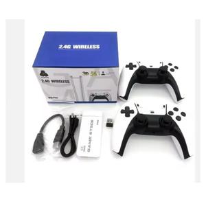 2.4G Wireless Game Controller Set, Dual Gamepad with USB Receiver, White and Black, Classic Game Console Support, 10 Simulator Compatible