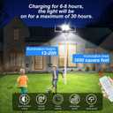 10000W Split Type Solar Street Light with Ultra-Long Runtime ,Outdoor Heavy Duty solar Parking Lot ,6500K High power Commercial security light , Dusk to Dawn, IP65 Waterproof ,Use for Pole Or Wall