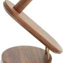 KouRy Hair Dryer Holder,Hair Dryer Bracket,Hairdryer Holder Wall Mounted, Hair Dryer Accessories Holder,Styling Tools Organizer Storage,Black Walnut Home Essentials