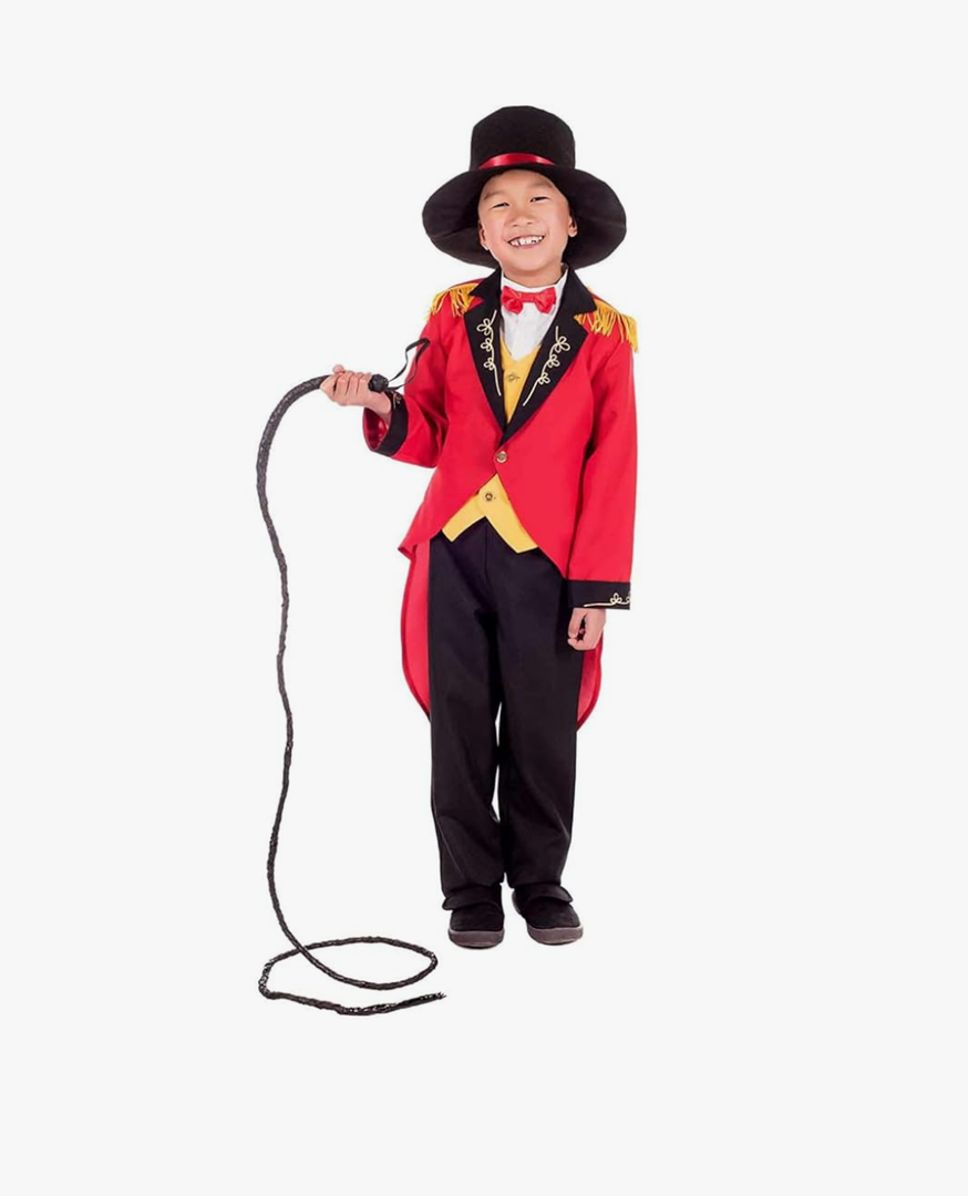 fun shack Ringmaster Costume Kids, Circus Ring Master Costume Boys, Boys Halloween Costumes, Halloween Costumes for Kids Medium