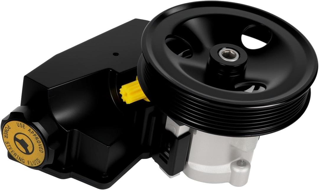 20-38771 Power Steering Pump with Pulley Fits for Cherokee XJ Wrangler TJ L6 4.0L Replacement 52087871, 2038771