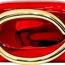 Acrylic Clutch Purse for Women Metal Handle Evening Bags Trendy Crossbody Bag for Wedding Party,Champagne