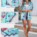 ZXZY Mama Shirt Hawaiian Short Sleeve Blouses Fourth of July Shirts for Women Vneck Tshirts Tops (XL)