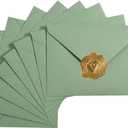 200 Pieces Sage-Green A7 Envelopes Greeting Card Envelopes 5.24 x 7.24 Inches for 5 x 7 Wedding Invitation Cards, Greeting Cards, Birthday Baby Shower Invitations