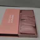 DROWSY Silk Sleep Mask - Face-Hugging, Padded Cocoon for Luxury Sleep in Total Darkness - 100% Pure Mulberry Silk (Damask Rose)