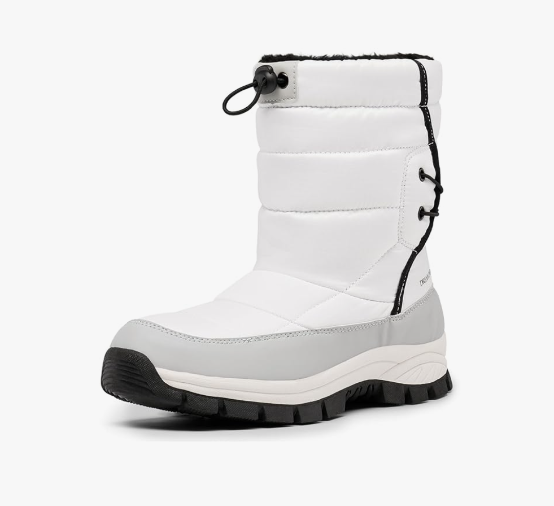 DREAM PAIRS Women's Winter Snow Boots Waterproof Lightweight Warm Fashion Janara Mid Calf Boot, 8