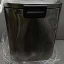 QUALIAZERO 50L/13Gal Heavy Duty Hands-Free Stainless Steel Commercial/Kitchen Step Trash Can, Fingerprint-Resistant Soft Close Lid Trashcan, 50L / 13 GAL