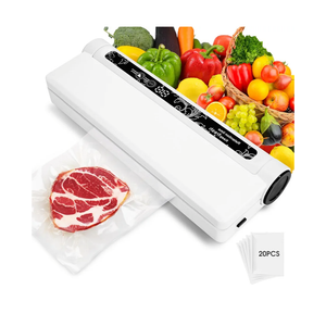 Vacuum Sealer for Food - Food Preserver Vacuum Sealer Machine, Vacuum Sealer Machine without vacuum sealer bags for food, One-Touch Automatic Sealing, Digital Display, 60KPa Strong Suction