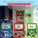 Handheld Game Console for Kids, Preloaded 220 Retro Games, 3.5'' HD IPS Screen Brightness Adjustable, Rechargeable, One-Touch Mute, Best Birthday Gift Toys for Boys Girls 4 5 6 7 8-Blue-Robot-Themed, Compact