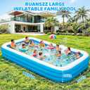 Extra Large Inflatable Pool for Adults, 180"x76"x22" Oversized Thickened Swimming Pool with Air Pump, Full Size Family Big Blow Up Pools for Backyard Garden Lawn Indoor Outdoor Summer Water Party