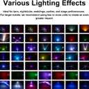 Dj Lights for Parties Moving Head 6-Arm with Remote Control RGBW LED DJ Stage Lights Professional Disco Light DMX512 & Sound Activated Rotating Light for Wedding Live House KTV Bar & Club Christmas