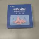 CNAOA Washable Pee Pads for Dogs 2 Pack 24x24 in - 5 Layer Reusable Puppy Pads, Super Absorbent, Waterproof, Leak Proof Non-Slip Training and Whelping Pet Pee Pads for Crate, Playpen, Potty