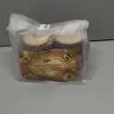 Fuyit Natural Wood Slices, 30 Pcs 3.1-3.5 Inch Unfinished Predrilled Wooden Circles Tree Slice with Hole for DIY Arts Craft Christmas Ornaments