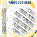 50 Pcs Capri Lemon Mini Bubble Wands Bulk Party Supplies Blue Tiles Lemon Bubble Party Favors for Wedding Bridal Shower Birthday Gifts Goodie Bag Stuffers Prizes