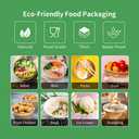 PakTalk 50 Pack Disposable Salad Bowls with Lids, 17oz Round Microwave-Safe Meal Prep Containers for Food Storage, BPA-Free Leakproof Heavy Duty Paper Bowls, Perfect for Parties, Picnics, Takeout