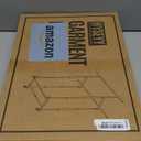 Double Rods Clothes Rack, Rolling Clothing Rack for Hanging Clothes Portable Wardrobe Rack, Metal Garment Rack Sturdy Coat Rack for Bedroom Laundry Living Room, White