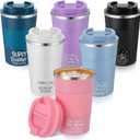 Pickmesh 6 Pcs Teacher Appreciation Gift Tumbler Insulated Coffee Mug Cup 12oz with Lids Daycare School Teacher End of Years Gifts from Student for Women Men