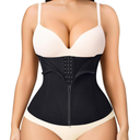 MERYOSZ Zipper Waist Trainer for Women - Mesh Corset Shapewear Tummy Control Body Shaper Waist Cincher Postpartum Girdle S