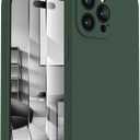 FireNova Designed for iPhone 15 Pro Case, Silicone Upgraded [Camera Protection] Phone Case, Soft Anti-Scratch Microfiber Lining Inside, 6.1 inch, Alpine Green