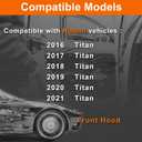 Hood Lock Latch Compatible with 2016-2021 Titan with Intelligent Key