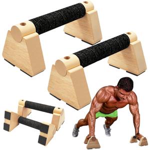 Parallettes Bars - Wooden Calisthenics Equipment for Handstand Training, Push Up Bars & Calisthenics Bar - Handstand Bars and Pushup Handles for Men