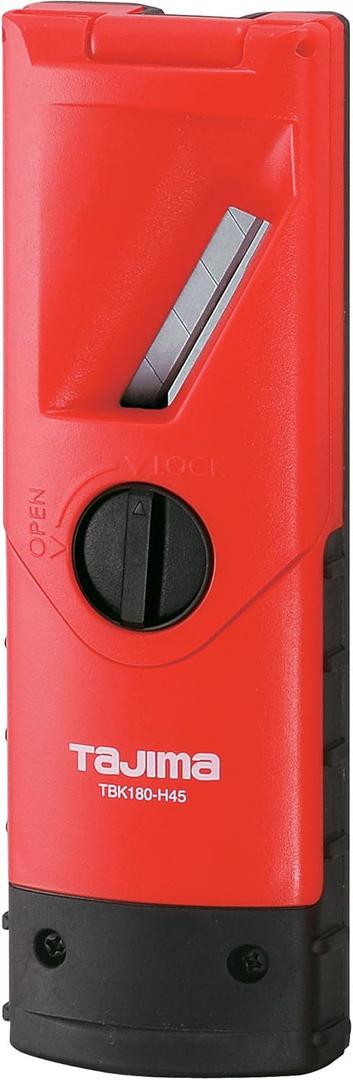 TAJIMA Drywall Chamfer - 180mm Sheetrock Trimming Tool with Adjustable Width 45 Degree Chamfer & 180 Degree Plane Function - TBK180-H45