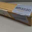 Amazon Basics Rectangular Farmhouse Wall-Mounted Coat Rack for Entryway and Bedroom, Storage Organizer, 5 Hooks, White