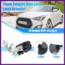No.6F2Z-1743150-A Rear Tailgate Trunk Lift Gate Latch Lock Actuator Fit for Ford Freestar 2004-2007 for Mercury Monterey 2004-2007 Premium Fit Design