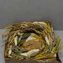 Fall Front Door Sunflower Wreath Orange, 20 Inch Autumn Wreath Farmhouse Porch Decor, Fall Wreaths for Front Door Outside, Indoor Outdoor Wreath for Harvest Thanksgiving Wedding