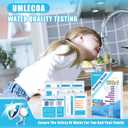 2 x 19 in 1 Drinking Water Test Kit with 100 All-in-One Water Test Strips & 2 Bacteria Tests - Home Water Quality Test Strips for Well, Tap Water, City Water, Tub and Swimming Pool Testing Strips