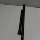 Black Tension Curtain Rod 28 to 48 Inch Spring Rod No Drilling Adjustable Shower Curtain Rod for Windows, Bathrooms, Closet, Kitchen