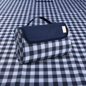 RUIBOLU Large Picnic Blanket Beach Blankets, 80''x80'' Picnic Mat Waterproof Beach mat Outdoor Park Blanket (Black 80x80 Inch)