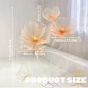 Wedding Decorations for Reception Giant Flowers Huge Artificial Silk Flower Decoration for Birthday Party Wedding Arrangements Banquet Background Decor Shop Window Display, White