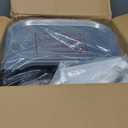 6 in 1 Baby High Chair, Convertible Wooden High Chairs/Booster Seat for Babies and Toddlers, Baby Feeding Chair with 5-Point Harness/Double Removable Tray & Adjustable Footrest (Black)