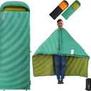 ATEPA Down Sleeping Bag, Recycled 650FP 4 Season Summer & Winter Compact Rectangle Lightweight Waterproof Wearable Sleeping Bag with Compression Sack for Camping Backpacking Hiking