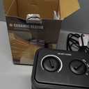 1500W Small Space Heater for Indoor Use, PTC Ceramic Space Heater with Thermostat, 3 Modes, Safety Quiet Heating, Multiple Protection, Portable Heater for Office Room Desk Use (BLACK)