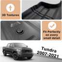 TripleAliners Truck Mat Compatible with 2007-2021 Toyota Tundra 5.5FT Accessories, Truck Bed Mat Heavy Duty Custom Fit All Weather Protection TPE Pickup Liner