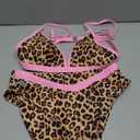 SUUKSESS Women Triangle High Cut Bikini Sets Sexy High Waisted 2 Piece Swimsuit, Medium