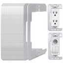 40 Pcs Wall Plate Spacers Metal Flush Fit Device Leveling Plate Outlet Spacers for Electrical Box Outlet Shims for Fixing Walls Electrical Outlet Electrical Boxes