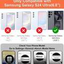 iCoverCase Compatible with Samsung Galaxy S24 Ultra Case with Card Holder, Kickstand, RFID Blocking PU Leather Protective Flip Phone Case for S24 Ultra 5G (Black)