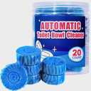 Bathroom Toilet Tank Cleaner, Toilet Cleaning Tablets Fast-Dissolving, Automatic Toilet Bowl Cleaner Tablets, Blue, 20 Count, Toilet Bowl Cleaner Tablet