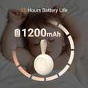 Portable Baby Sound Machine [White Noise for Babies Kids Adults][Timer Function][12 Soothing Sounds][Sleep Soother] 15 Hours Battery Life, Travel,Registry,Gifts,Shower,Clips on Baby Stroller