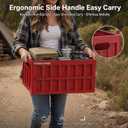 Car Rooftop Cargo Carrier box,Waterproof Heavy Duty Car Roof Bag for All Vehicle with/Without Racks(Red)