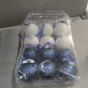 Liliful 12 Pcs Hanukkah Ball Ornaments for Tree 3.15 Inch Chanukah Jewish Christmas Tree Decorations Blue and White Hanukkah Menorah Star of David Hanging Ornament for Home Jewish Xmas Party Decor