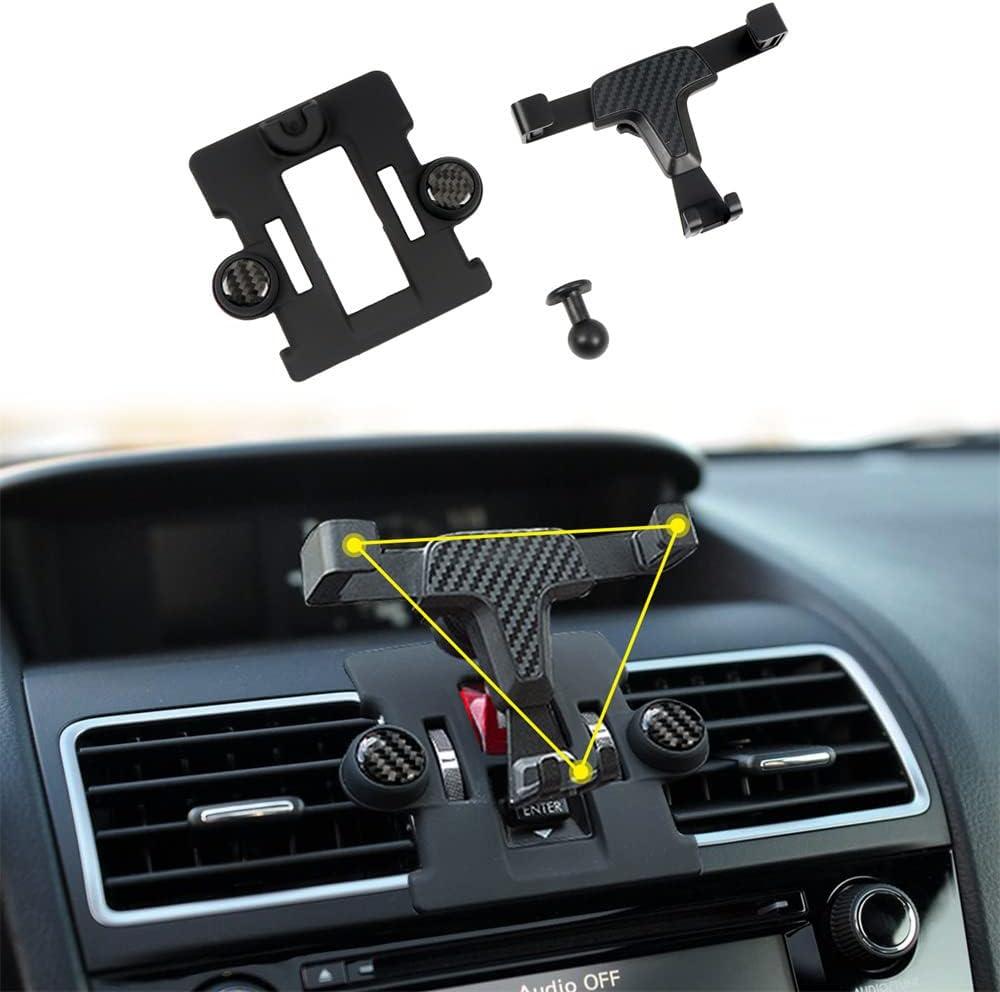 for Subaru WRX Car Phone Mount, Carbon Black Interior Hands Free Phone Holder, Gravity Air Vent Car Mount for Cell Phone Compatible with Subaru WRX STi 2016-2021