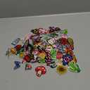 80Pcs Random Assorted Iron on Patches, Cute Sew on/Iron on Embroidered Applique Patches for Jackets, Hats, Backpacks, Jeans, DIY Accessories