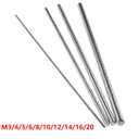 Stainless Steel Threaded Rods, M10-1.5 Thread Pitch, 250 mm Length (Pack of 2)