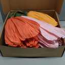 MEJOY 16" 3D Paper Flower Decoration for Wall, Giant Paper Flowers, Large Handcrafted Paper Flowers (Orange Red/Orange Yellow/Pink, Set of 3) : Baby